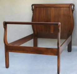 Pamono Swan Neck Bed, France, 1900s New
