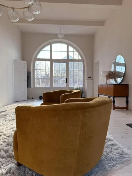 Pamono Swedish Art Deco Chairs and Sofa in Velvet, 1930s, Set of 3 New