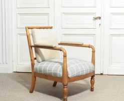 Pamono Swedish Biedermeier Armchair, Late 19th Century New