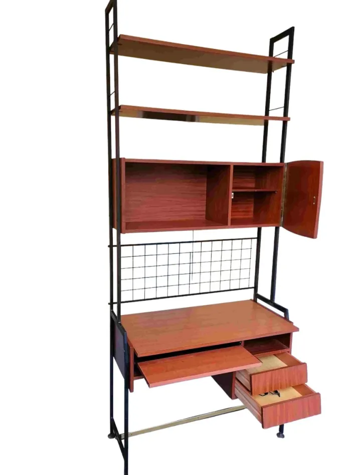 Pamono Swedish Bookcase with 2 Desk Shelves New