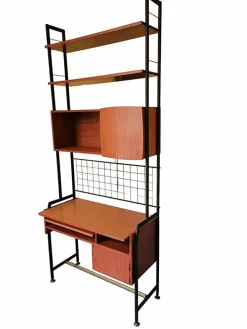 Pamono Swedish Bookcase with 2 Desk Shelves New