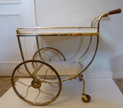 Pamono Swedish Brass Serving Cart by Josef Frank for Svenskt Tenn Discount