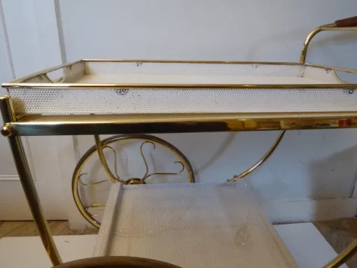Pamono Swedish Brass Serving Cart by Josef Frank for Svenskt Tenn Discount