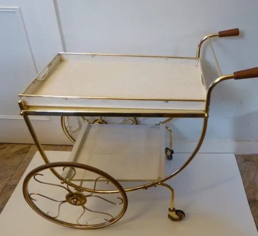 Pamono Swedish Brass Serving Cart by Josef Frank for Svenskt Tenn Discount