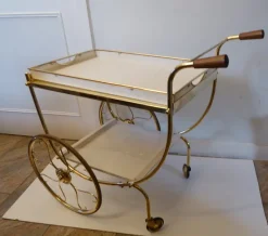 Pamono Swedish Brass Serving Cart by Josef Frank for Svenskt Tenn Discount