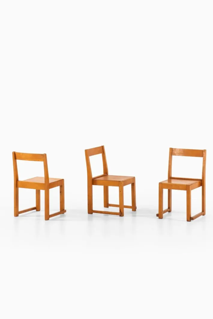 Pamono Swedish Children's Chairs by Sven Markelius, Set of 3