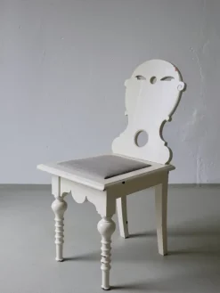 Pamono Swedish Folk White Painted Chair, 1920s Online