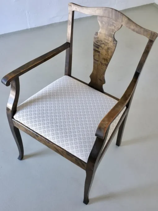 Pamono Swedish Grace Satin Birch Dining Chairs, 1920s, Set of 6 Online