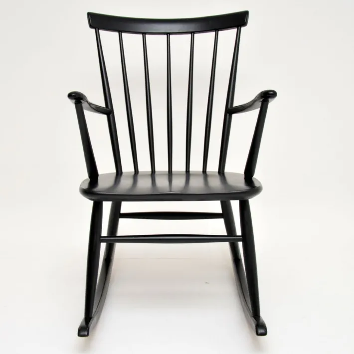 Pamono Swedish Rocking Chair by Roland Rainer for Hagafors, 1960s Clearance