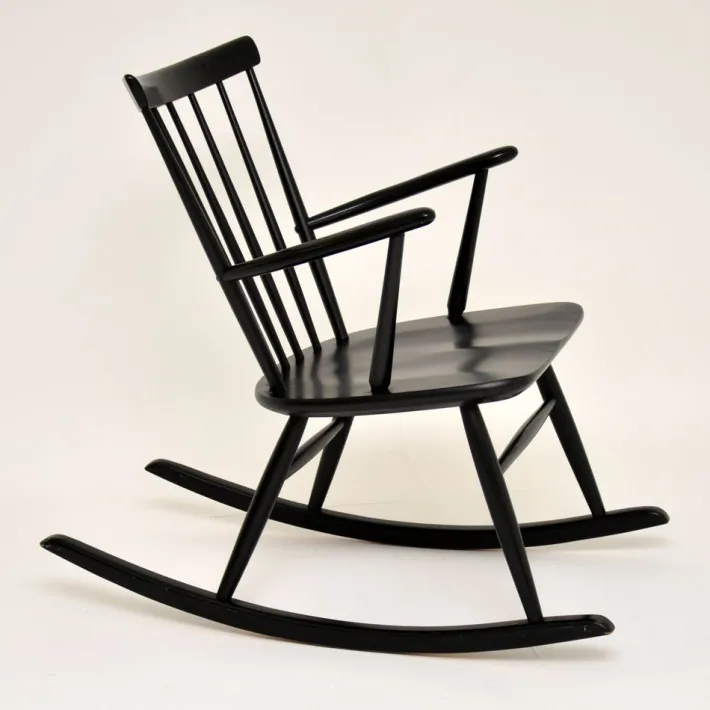 Pamono Swedish Rocking Chair by Roland Rainer for Hagafors, 1960s Clearance