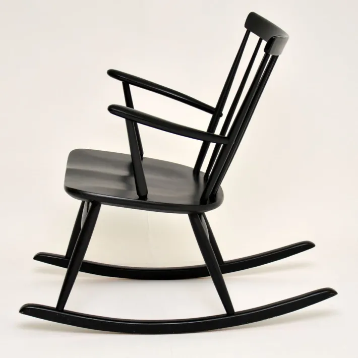 Pamono Swedish Rocking Chair by Roland Rainer for Hagafors, 1960s Clearance