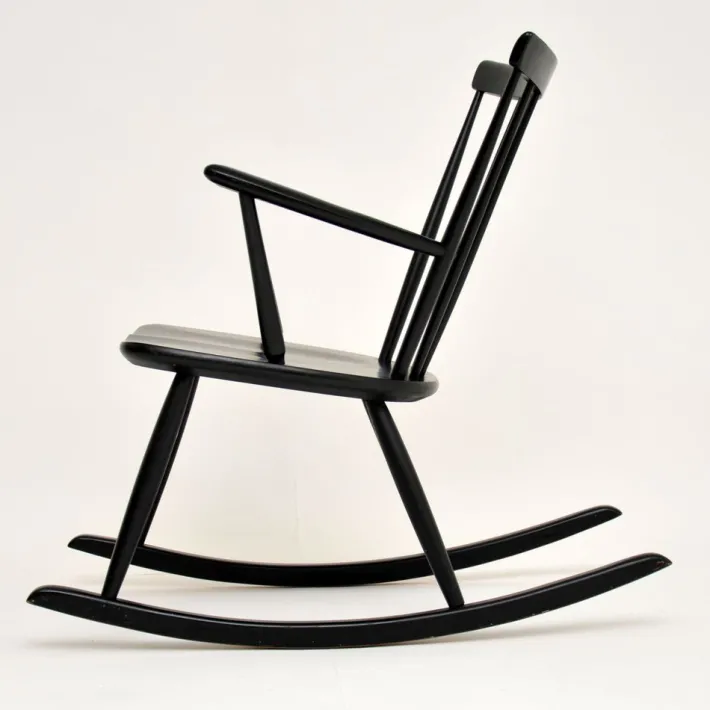 Pamono Swedish Rocking Chair by Roland Rainer for Hagafors, 1960s Clearance