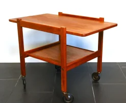 Pamono Swedish Rulle Teak Serving Cart by Källemo, 1960s Discount