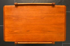 Pamono Swedish Rulle Teak Serving Cart by Källemo, 1960s Discount