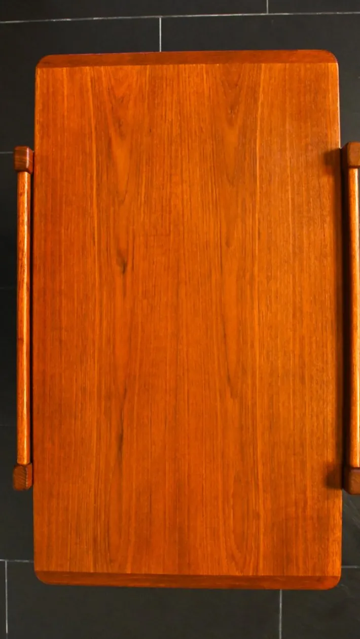 Pamono Swedish Rulle Teak Serving Cart by Källemo, 1960s Discount