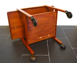 Pamono Swedish Rulle Teak Serving Cart by Källemo, 1960s Discount