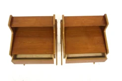 Pamono Swedish Teak Bedside Tables, 1950, Set of 2 Best