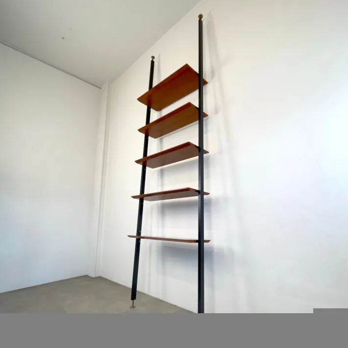 Pamono Swedish Teak Bookcase, 1960s New