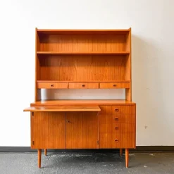 Pamono Swedish Teak Secretaire Cupboard, 1960s