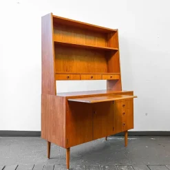Pamono Swedish Teak Secretaire Cupboard, 1960s