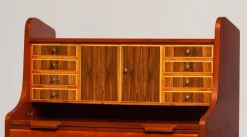 Pamono Swedish Walnut and Elm Secretaire, 1960s New