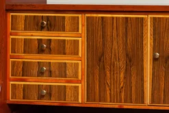 Pamono Swedish Walnut and Elm Secretaire, 1960s New