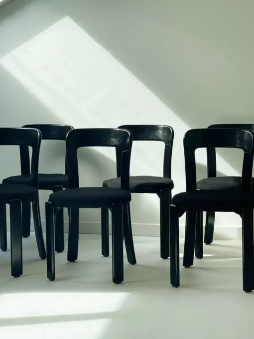 Pamono Swiss Chairs by Bruno Rey for Stein Am Rhein, 1970, Set of 6 Hot