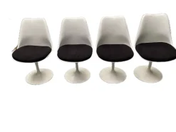Pamono Swivel Chairs by Eero Saarinen & Knoll International, 1950s, Set of 4 Sale