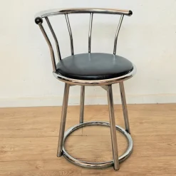 Pamono Swivel Chrome-Plated Side Chair, 1970s Clearance