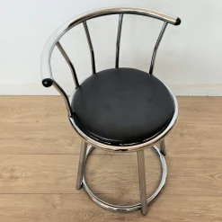 Pamono Swivel Chrome-Plated Side Chair, 1970s Clearance