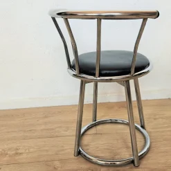 Pamono Swivel Chrome-Plated Side Chair, 1970s Clearance