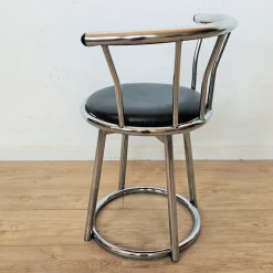 Pamono Swivel Chrome-Plated Side Chair, 1970s Clearance