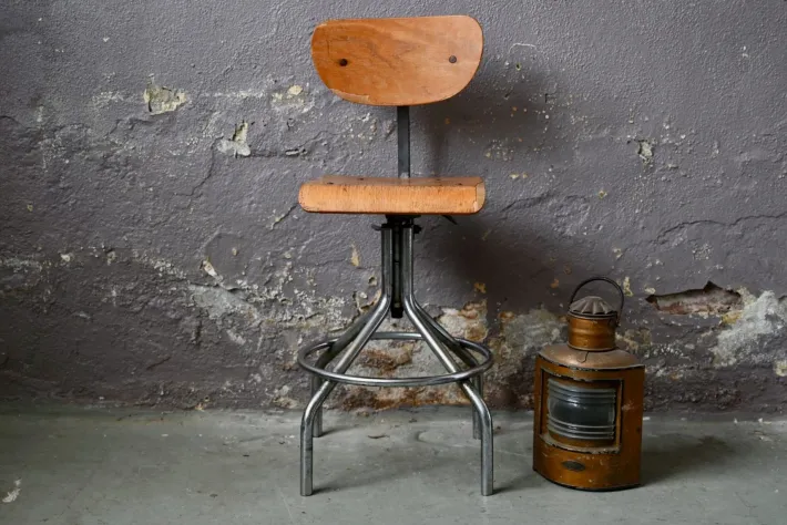 Pamono Swivel Workshop Chair, 1970s New