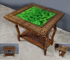 Pamono Syrian Games Table in Marquetry and Inlays Discount