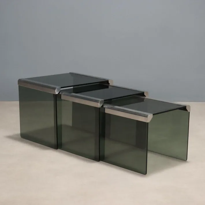 Pamono T35 Nesting Tables attributed to Gallotti & Radice, Set of 3 Discount