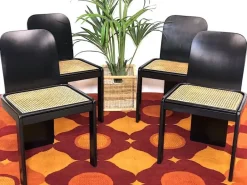 Pamono Table and Game Chairs Set by Pierluigi Molinari, 1970s, Set of 5 Clearance