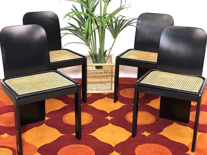 Pamono Table and Game Chairs Set by Pierluigi Molinari, 1970s, Set of 5 Clearance