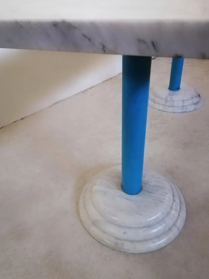 Pamono Table in Marble by Antonia Astori for Driade, 1980s New