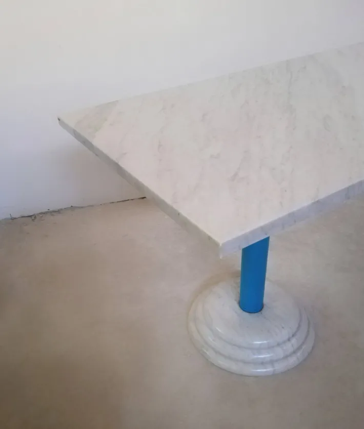 Pamono Table in Marble by Antonia Astori for Driade, 1980s New