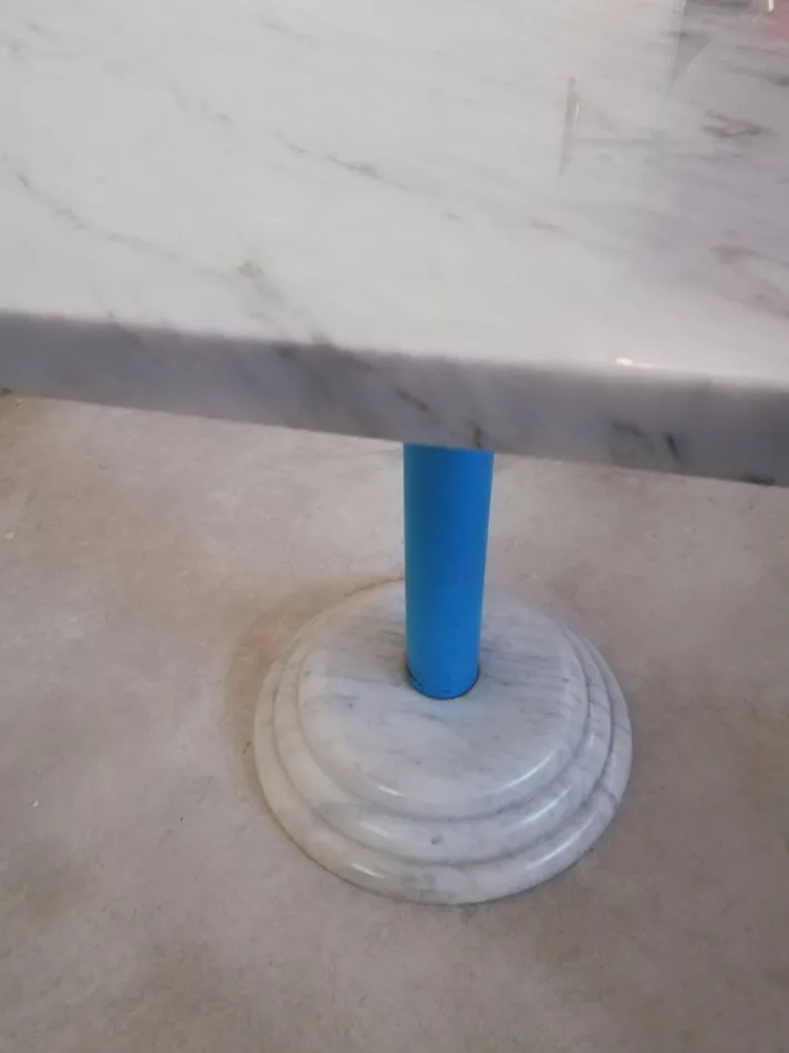 Pamono Table in Marble by Antonia Astori for Driade, 1980s New