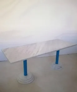 Pamono Table in Marble by Antonia Astori for Driade, 1980s New