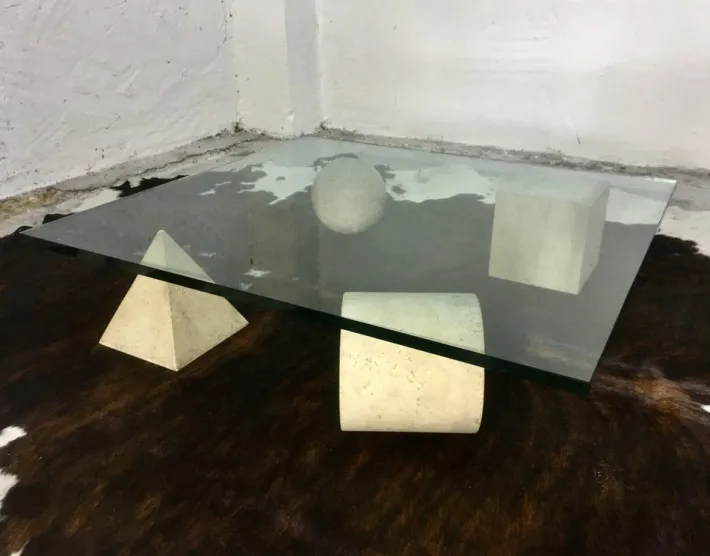 Pamono Table Metafora attributed to Massimo and Lella Vignelli, 1979 Discount