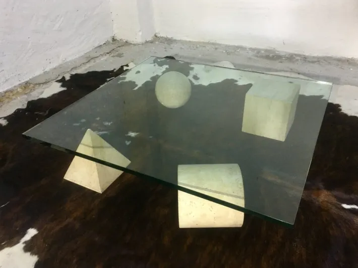 Pamono Table Metafora attributed to Massimo and Lella Vignelli, 1979 Discount