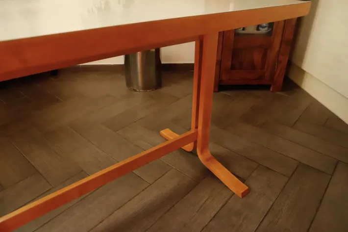 Pamono Table with Umakart Top by Ludvik Volak for Drevopodnik Holesov, 1970s Online