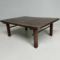 Pamono Taishō Period Minimalist Low Wooden Table, Japan, 1920s Clearance