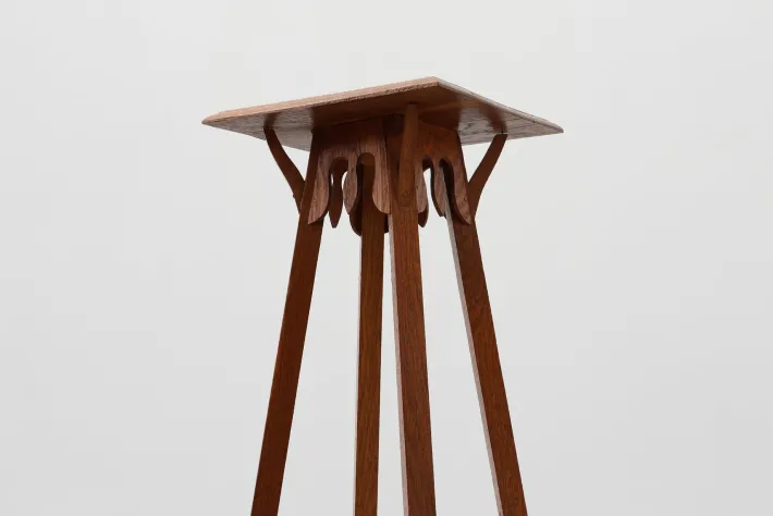 Pamono Tall Art Deco French Oak Console Table, 1920s Sale