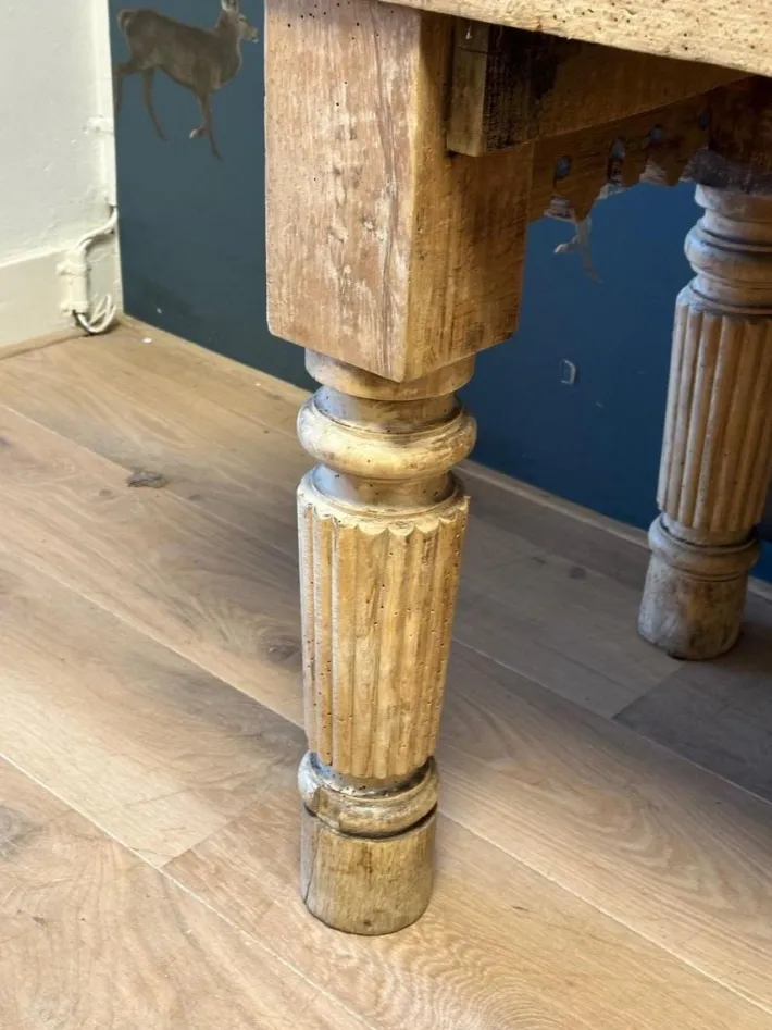 Pamono Tan Beech Butcher Table Sale