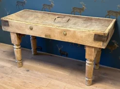 Pamono Tan Beech Butcher Table Sale