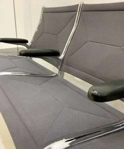 Pamono Tandem Sling Airport Seat Bench with Table by Charles & Ray Eames for Herman Miller, 1960s, USA Outlet