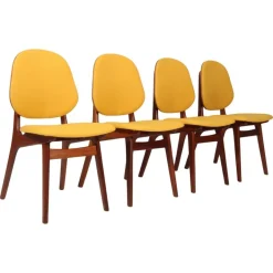 Pamono Teak and Wool Chair by Arne Hovmand-Olsen, 1960s Best
